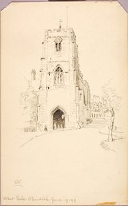 West Gate, Warwick autorstwa George Elbert Burr