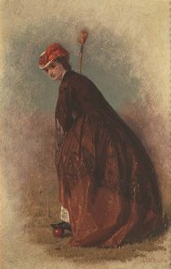 Krokietista autorstwa George Elgar Hicks