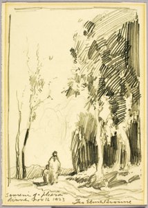 Pamiątka z przyjemnej kolacji autorstwa George Elmer Browne