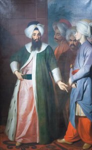 Kozbekci Mustafa Aga i jego świta, ok. 1727 r. (olej na płótnie)