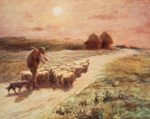 Koniec dnia,1890 autorstwa George Faulkner Wetherbee