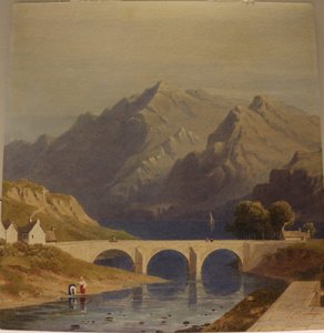 Widok z Fort Augustus na Kanał Kaledoński, ok. 1830 r. (akwarela na papierze) autorstwa George Fennel Robson