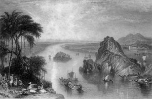 „Skały w Colgong nad Gangesem”, 1838.