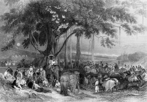 „Runjeet Singh i jego Suwarree lub Kawalkada Seiks”, 1838.