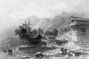 „Wioska Khandoo, na górze Choor”, 1838.