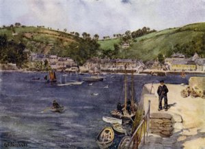 Flushing, z Falmouth (kolor lito) autorstwa George Franck Nicholls