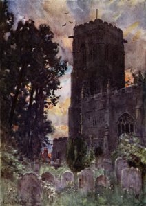 Kościół Liskeard (kolor lito) autorstwa George Franck Nicholls