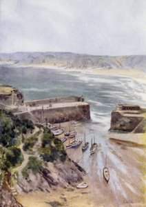 Newquay (kolor lito) autorstwa George Franck Nicholls