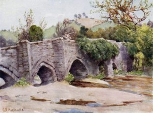 Stary Most w Lostwithiel autorstwa George Franck Nicholls