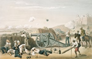 1781c8.Pl.15 Ciężki dzień w bateriach, z „Kampania w Indiach”