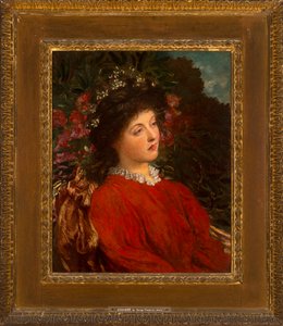 Portret Eveleen Tennant (później Mrs FWH Myers) 1876 (olej na płótnie)