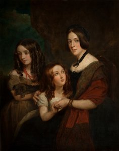Lady Caroline Towneley z dwiema córkami, Caroline i Emily (kopia wg Francisa Granta), 1860 r.