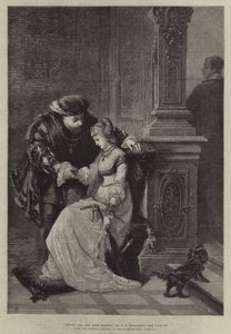 Henryk VIII i Anna Boleyn autorstwa George Frederick Folingsby