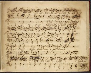 R.M.20.f.12, nr 2 Różne kolekcje i selekcje obj. VI., c.1735-50 (tusz na papierze) autorstwa George Frederick Handel