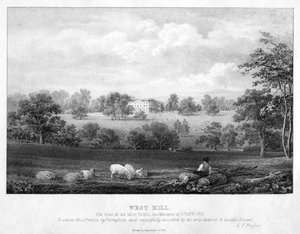 West Hill, niedaleko Wandsworth, Londyn, XIX wiek. autorstwa George Frederick Prosser