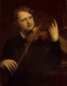 Studium przy lampach: Herr Joachim autorstwa George Frederick Watts
