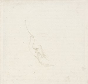 Studium na głowę dziecka, ok.1860 (grafit) autorstwa George Frederick Watts
