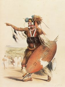 Utimuni, bratanek króla autorstwa George French Angas