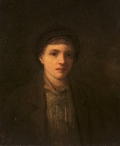 Głowa chłopca, przed 1885 rokiem. autorstwa George Fuller