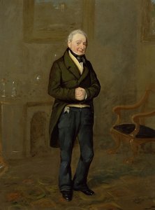 Portret zarządcy domu z Bramham Park, Yorkshire, zidentyfikowanego jako John Pollock (1769-1837), ok. 1822 (olej na płótnie) autorstwa George Garrard
