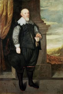 Portret Sir Arthura Ingrama (ok. 1570-1642) 1638 (olej na płótnie) autorstwa George Geldorp