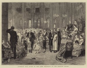 Bal Juwenaliowy wydany przez Panią Burmistrz w Mansion House autorstwa George Goodwin Kilburne
