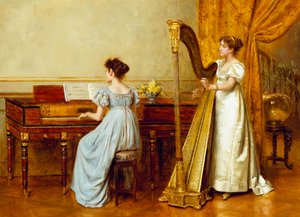 Sala muzyczna autorstwa George Goodwin Kilburne
