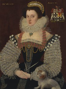 Frances, Lady Brydges (ok. 1553-1623) autorstwa George Gower