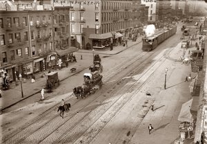 Jedenasta Avenue i New York Central Railroad, autorstwa Baina, George