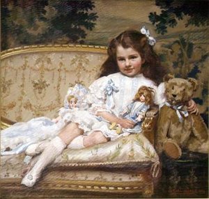 Portret Marjorie Cohen, lat 5 autorstwa George Hall Neale