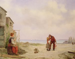Powrót rybaka autorstwa George Haquette