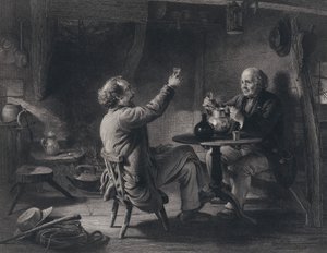 Ilustracja do Auld Lang Syne autorstwa Roberta Burnsa (grafika)
