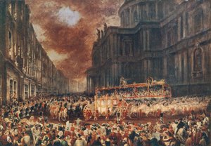 Pierwsza wizyta państwowa królowej Wiktorii w Londynie, 1837 r. autorstwa George Hayter