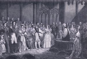 Małżeństwo królowej Wiktorii AD 1840 autorstwa George Hayter