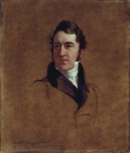 Szkic portretowy Johna Poultera, 1834 (olej na płycie pilśniowej)