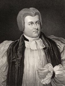 Robert James Carr, biskup Chichester i Worcester, ryty przez T.A. Dziekan (fl.1773-1840), z „Narodowej Galerii Portretu, tom II”, ok.1835 autorstwa George Hayter