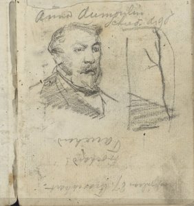 Drzewo i popiersie człowieka autorstwa George Hendrik Breitner