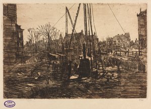 Plac budowy, Amsterdam autorstwa George Hendrik Breitner