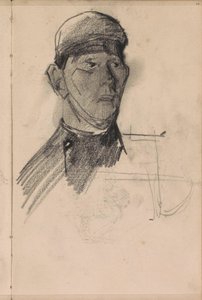 Popiersie mężczyzny w nakryciu głowy autorstwa George Hendrik Breitner