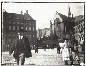 Widok na plac Dam w Amsterdamie autorstwa George Hendrik Breitner