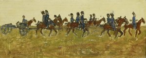 Huzarzy na manewrach autorstwa George Hendrik Breitner
