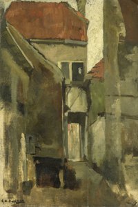 Sąsiednia ulica w Rijswijk niedaleko Hagi autorstwa George Hendrik Breitner