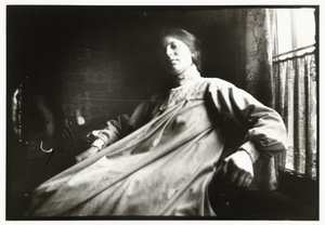 Portret nieznanej kobiety w domu Breitnera autorstwa George Hendrik Breitner