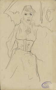 stojąca kobieta autorstwa George Hendrik Breitner