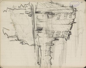 Pejzaż miejski, prawdopodobnie Amsterdam autorstwa George Hendrik Breitner