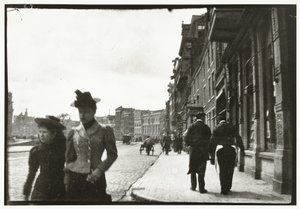 Widok ulicy Rokin w Amsterdamie autorstwa George Hendrik Breitner