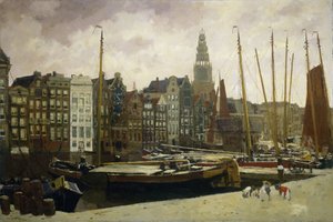 Damrak, Amsterdam autorstwa George Hendrik Breitner