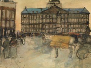 Ratusz w Amsterdamie autorstwa George Hendrik Breitner