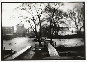 Zimowy widok na Amstel w Amsterdamie autorstwa George Hendrik Breitner
