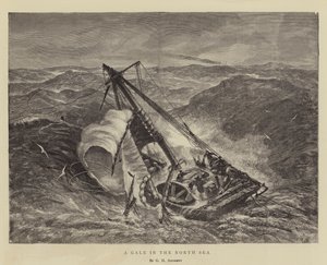 Wicher na Morzu Północnym autorstwa George Henry Andrews